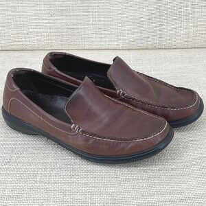 Cole Haan Grant Escape Mens Brown Leather Loafers Drivers Shoes C11404 Size 10M